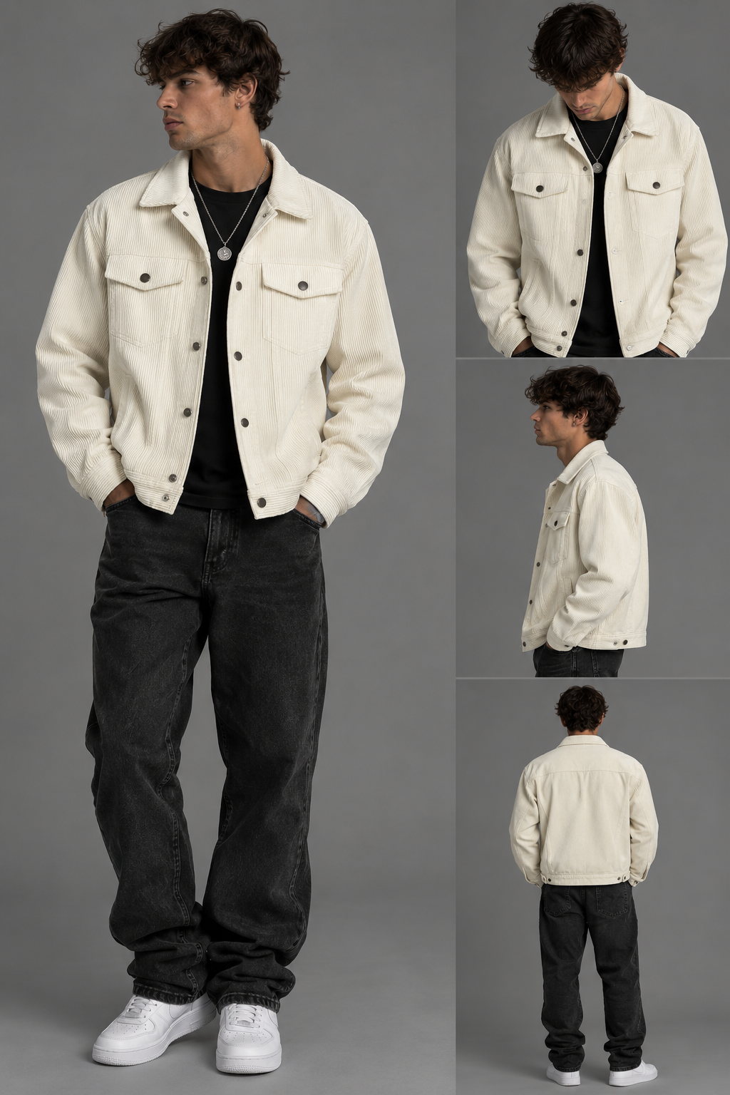 Lapel Corduroy Jacket